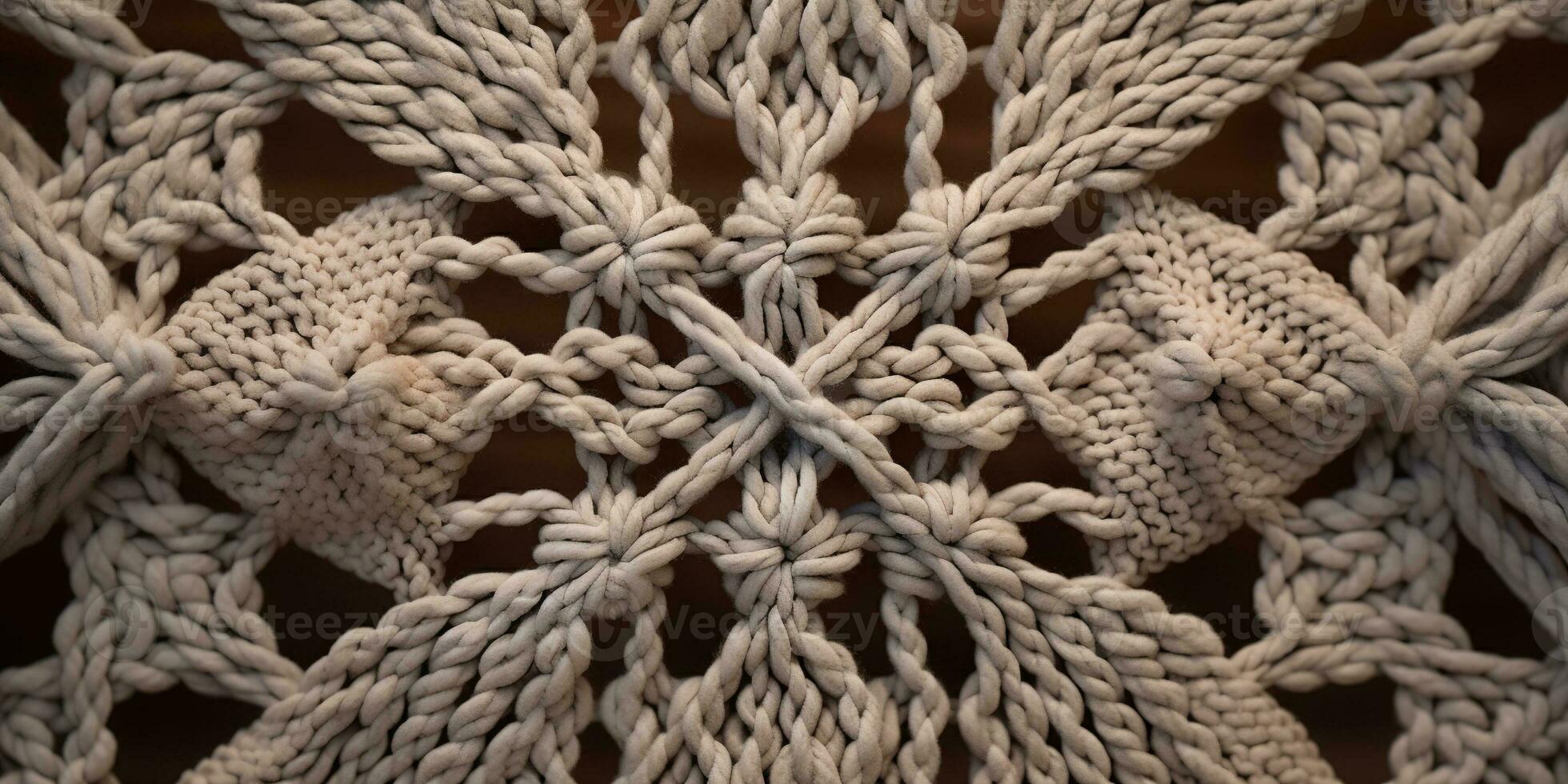 Generative AI, Close-up of hand made macrame texture photo