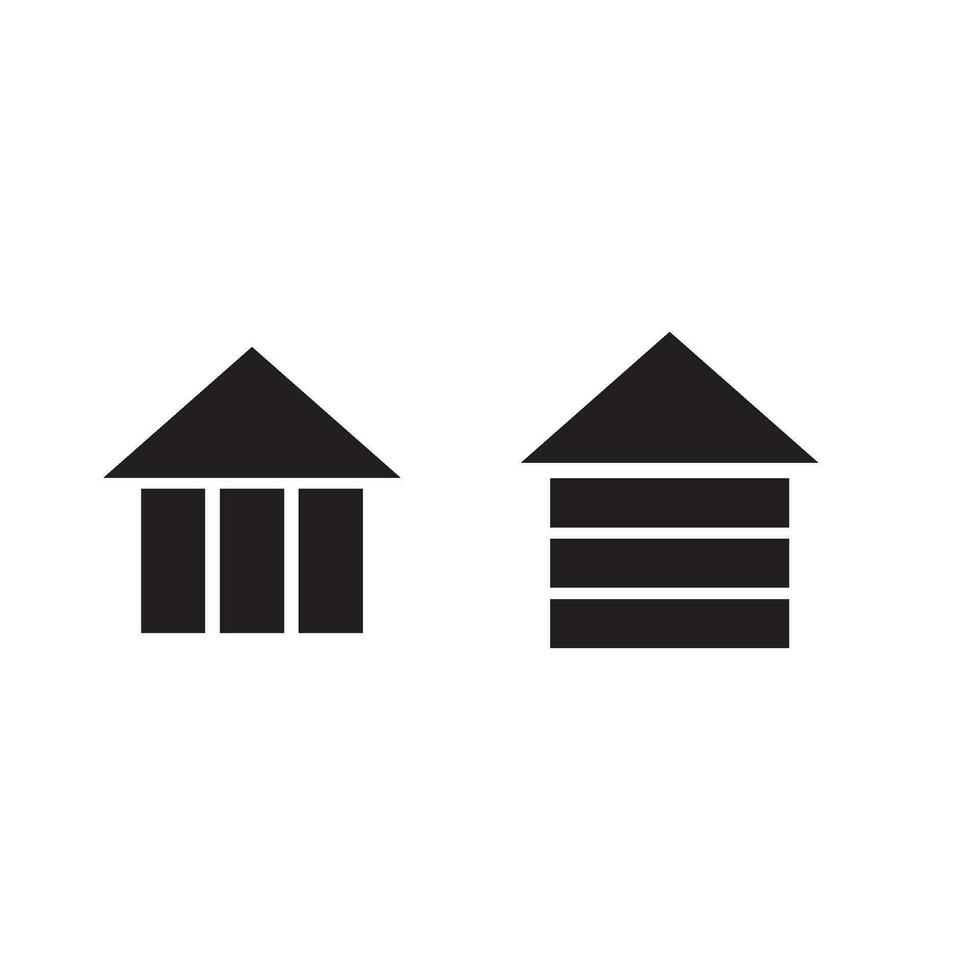 house icons set vector