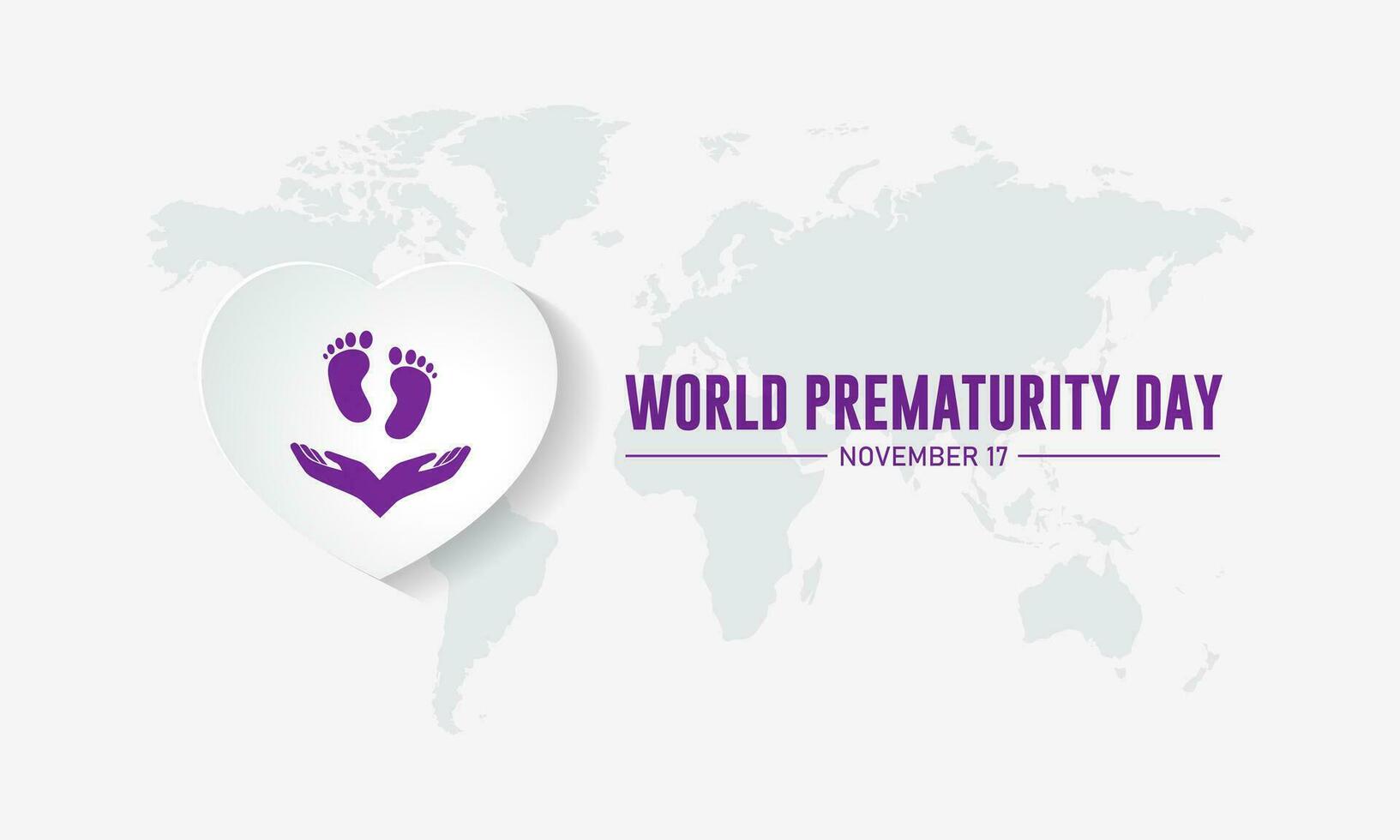 World Prematurity Day November 17 Background vector Illustration