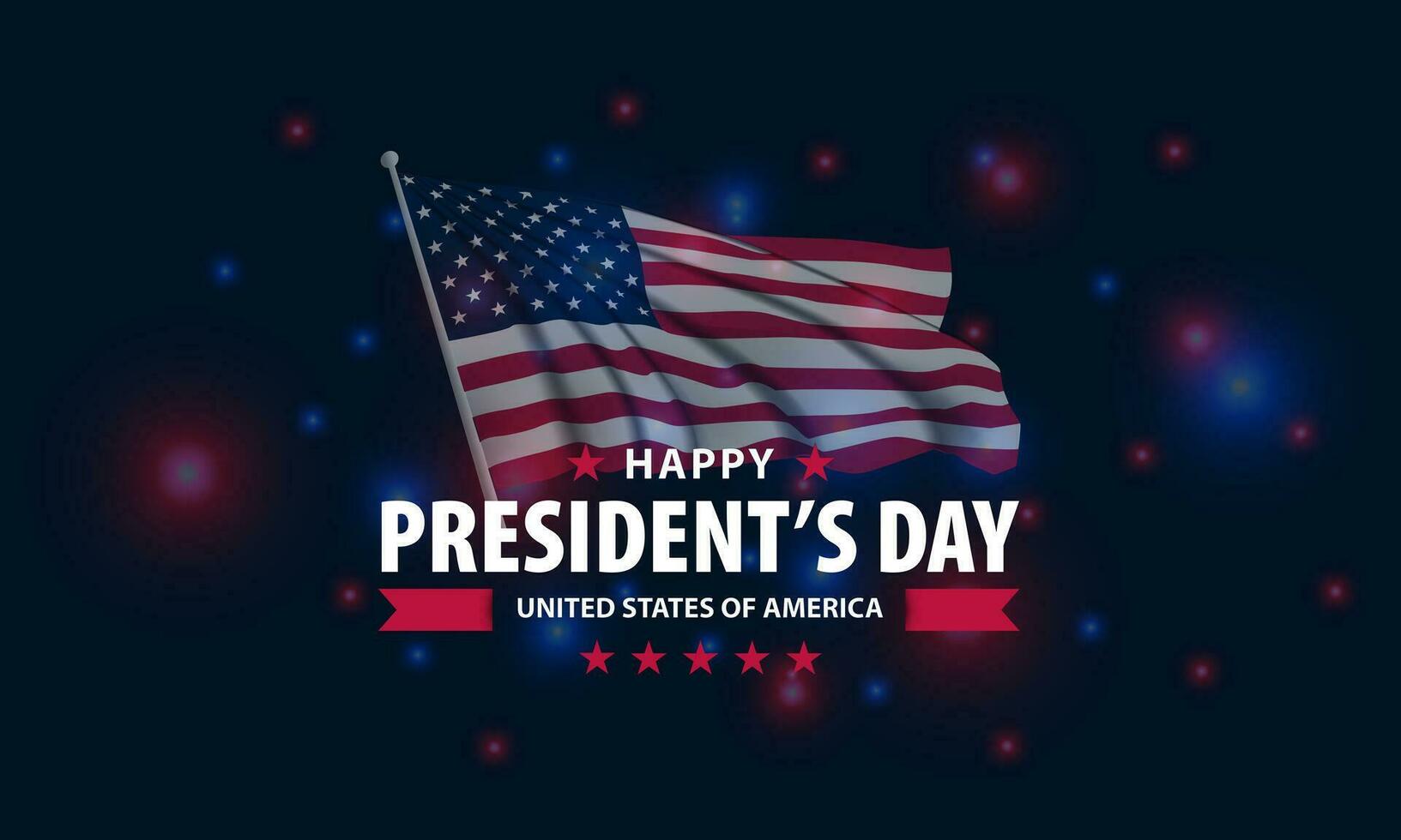 President's Day Background Design. Banner, Poster, Greeting Card. Vector Illustration