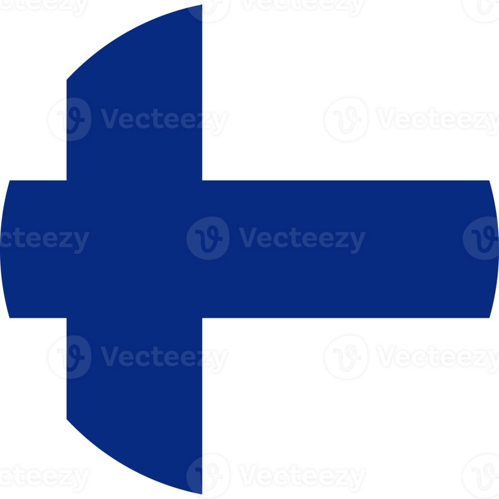 finland nationell runda flagga ikon. officiell färger. enkel platt design för webb, mobil app. cirkulär symbol. knapp, baner. nationell tecken. png