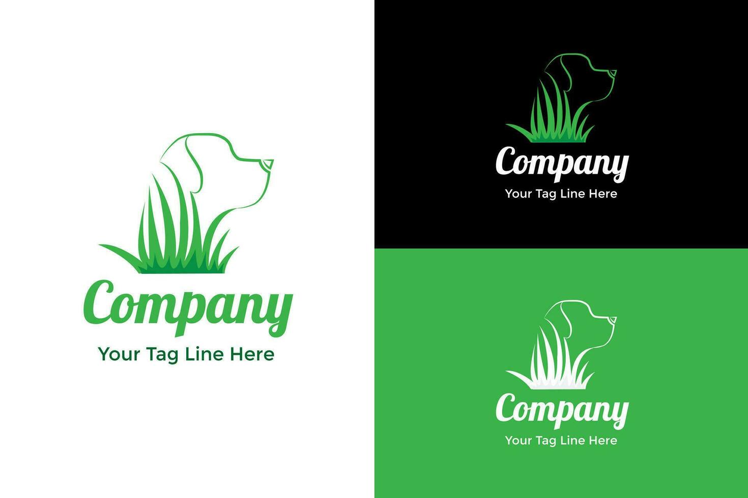 Dog Or Paws Pet Animal Care Logo Design Concept vector