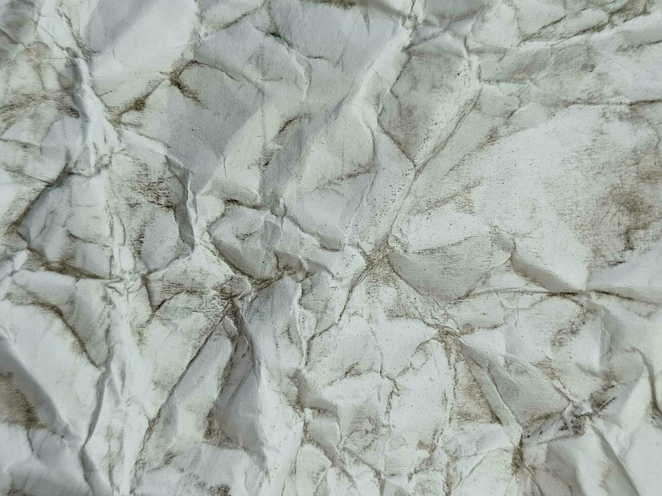 Crumpled white paper texture, pattern, background photo