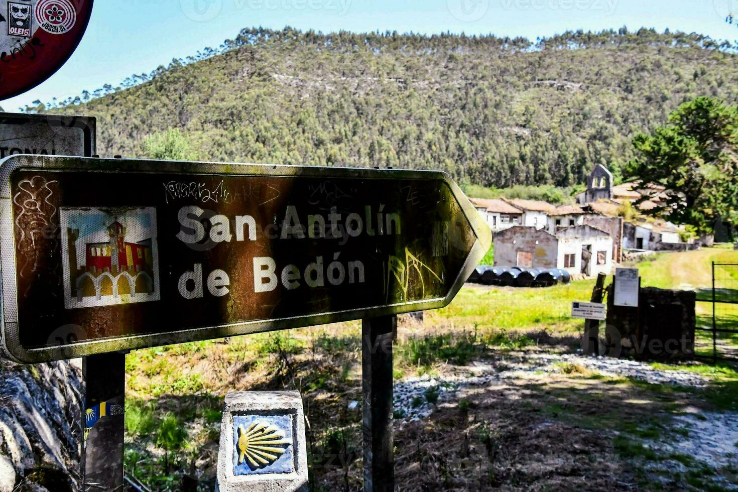 un calle firmar foto