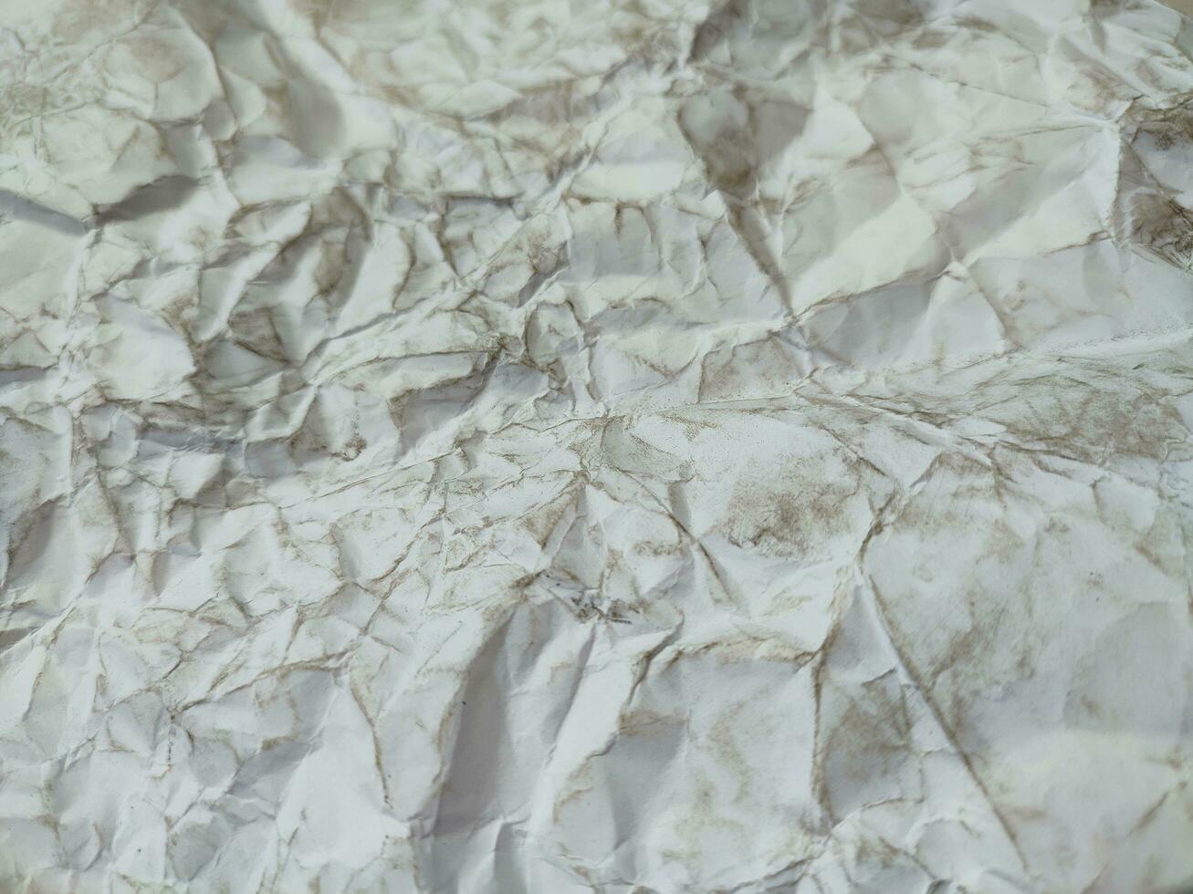 Crumpled white paper texture, pattern, background photo