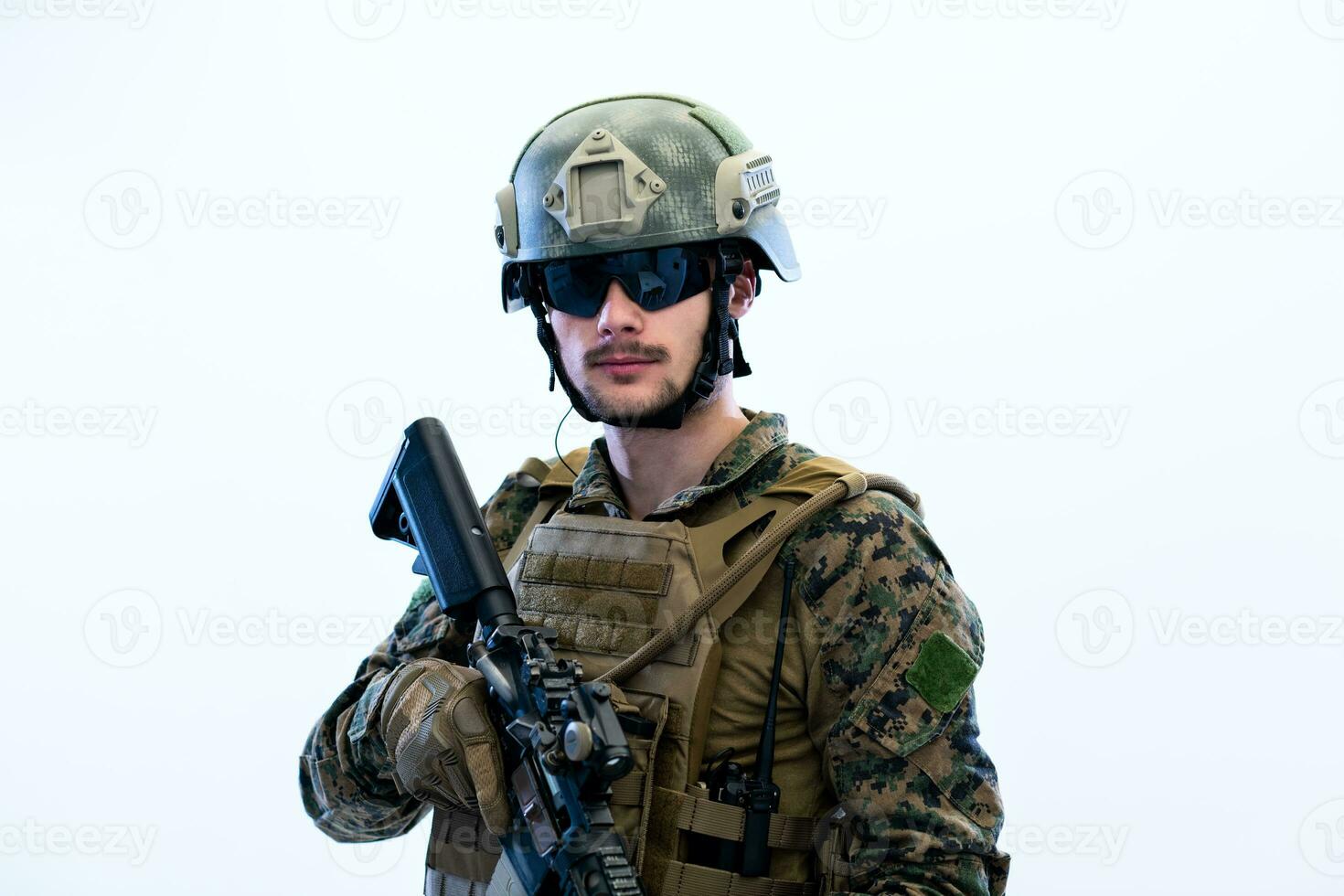 Soldier man caucasian photo