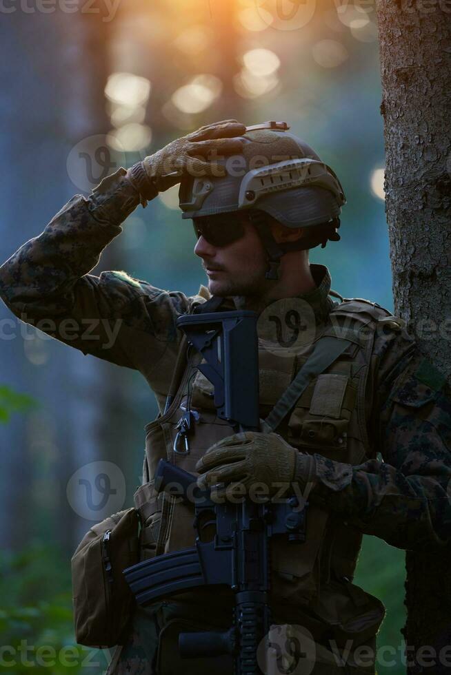 soldado hombre caucásico foto