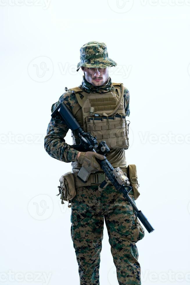 soldado hombre caucásico foto
