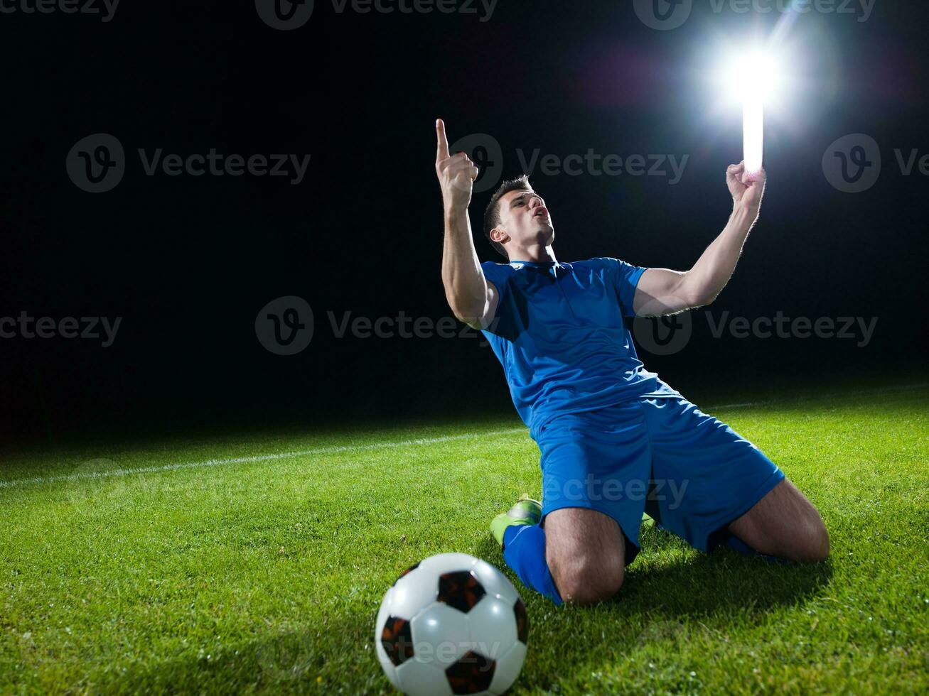 fútbol jugador de cerca foto