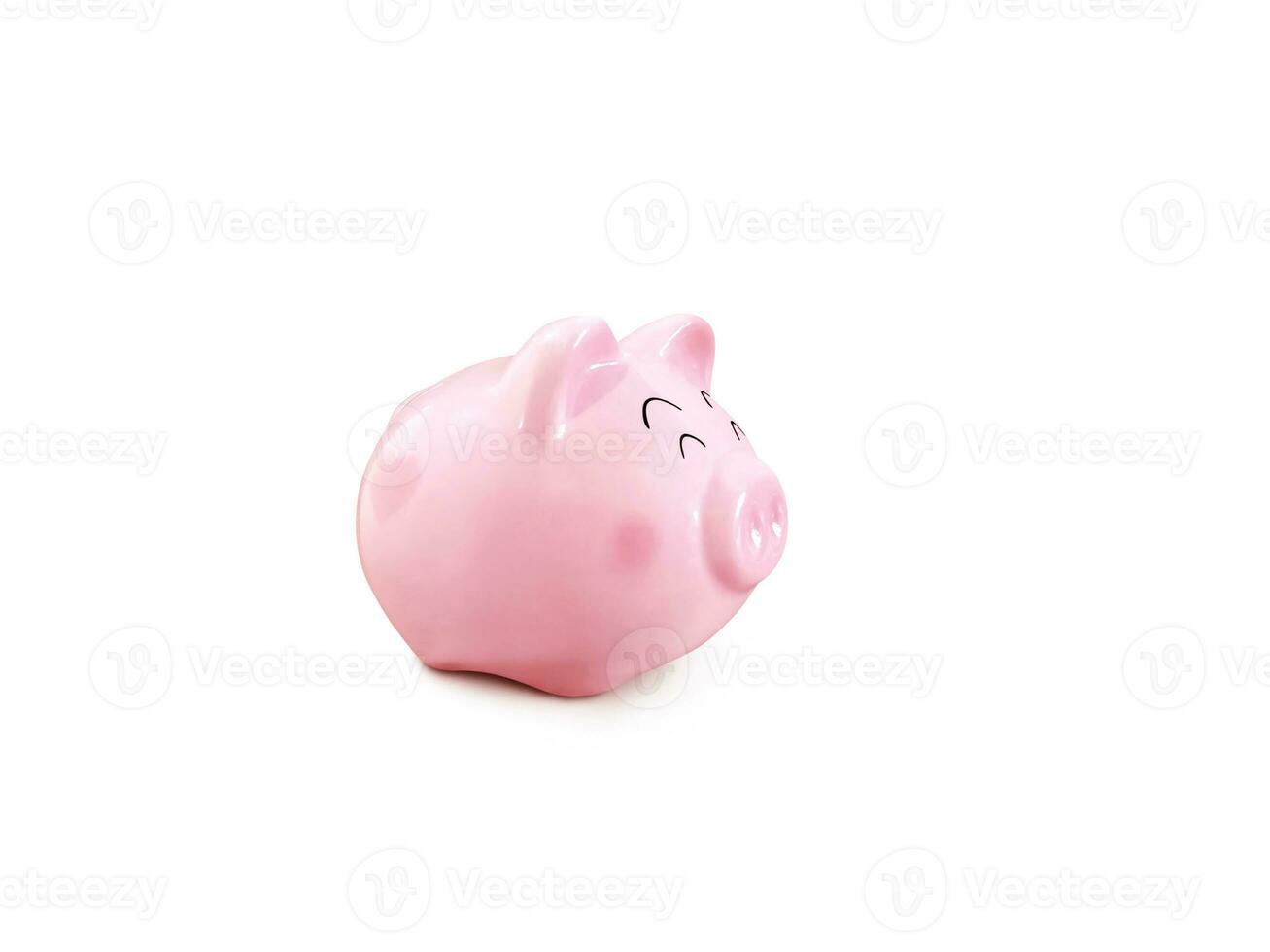 piggy bank Isolated on a white background photo