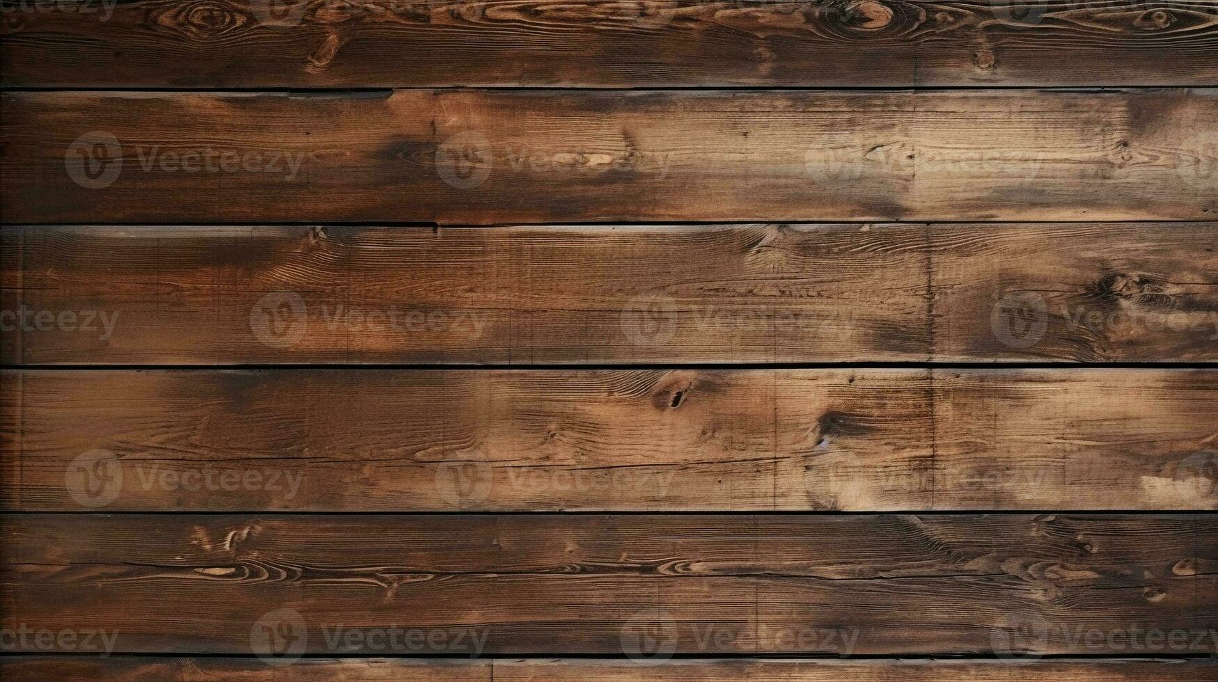 Brown rustic planks wood wall texture background with rustic charm and natural grain pattern. Created with AI Generative. photo