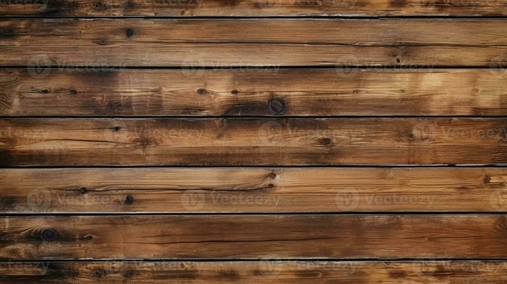 Brown rustic planks wood wall texture background with rustic charm and natural grain pattern. Generative ai. photo