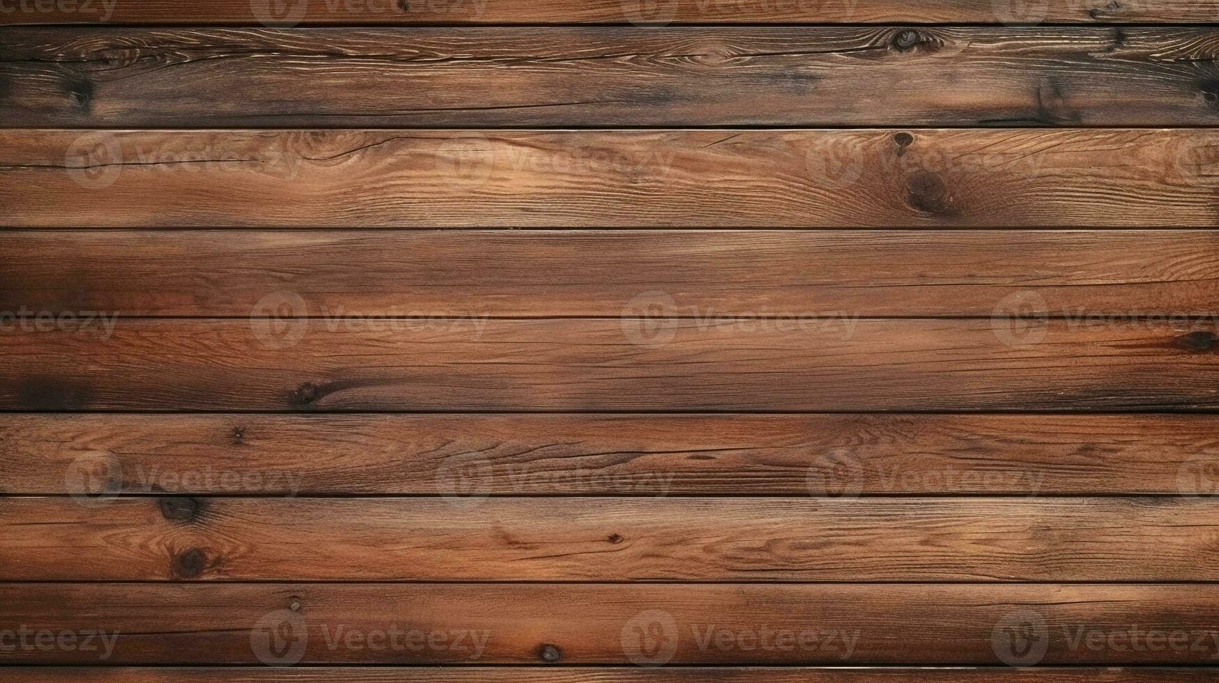 Brown rustic planks wood wall texture background with rustic charm and natural grain pattern. Generative ai. photo