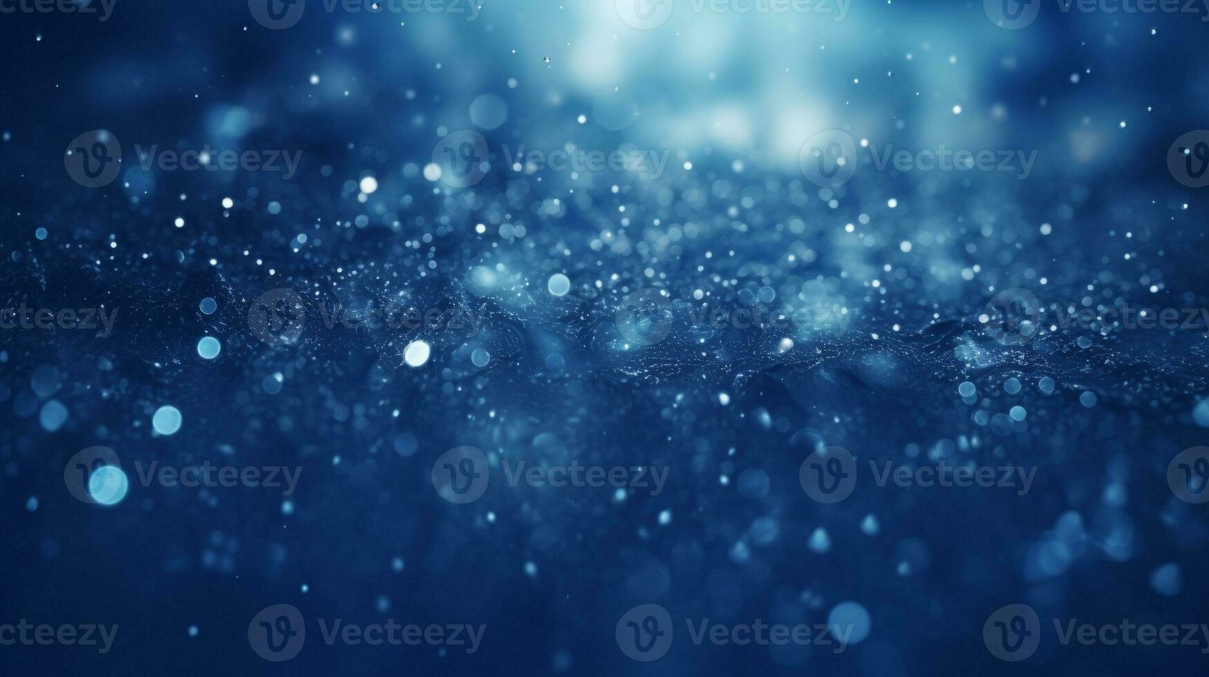 Abstract blur bokeh light blue for background. Generative ai. photo