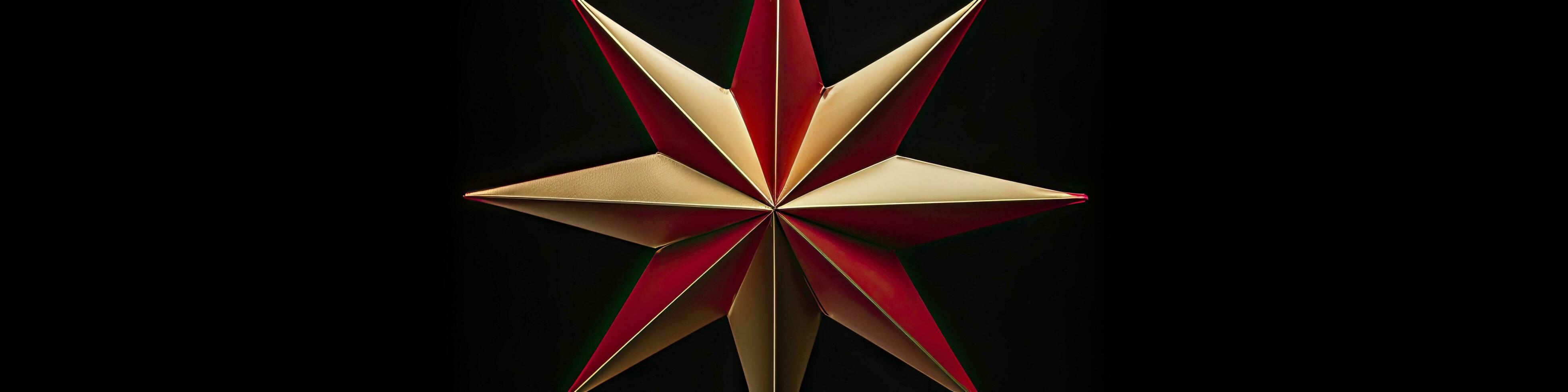 photo of Star Christmas bells, AI Generated.