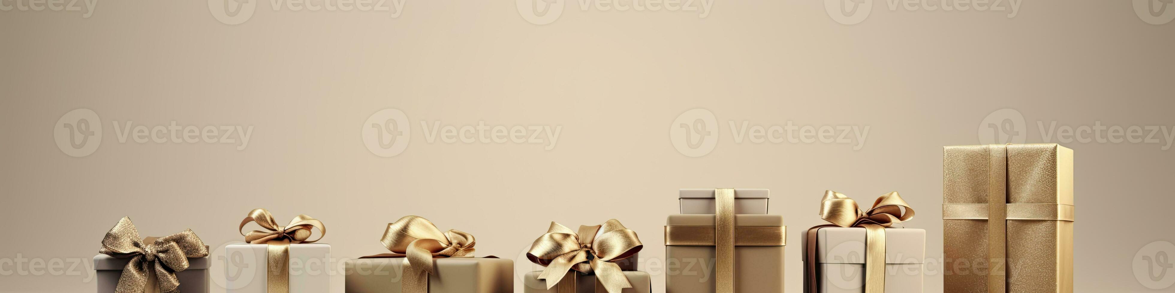photo of Gifts Christmas wallpaper, AI Generated.