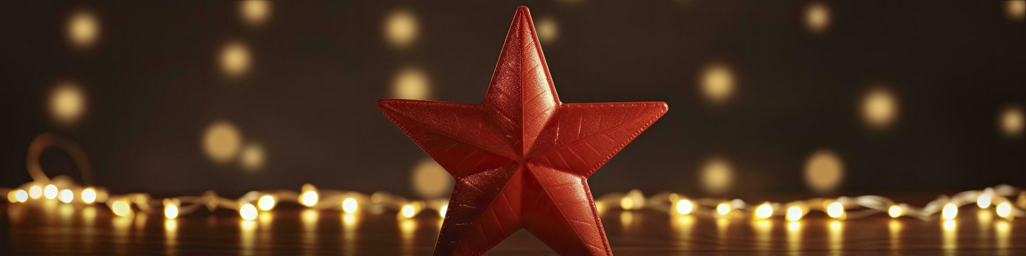 of Star Christmas ornaments, AI Generated. photo