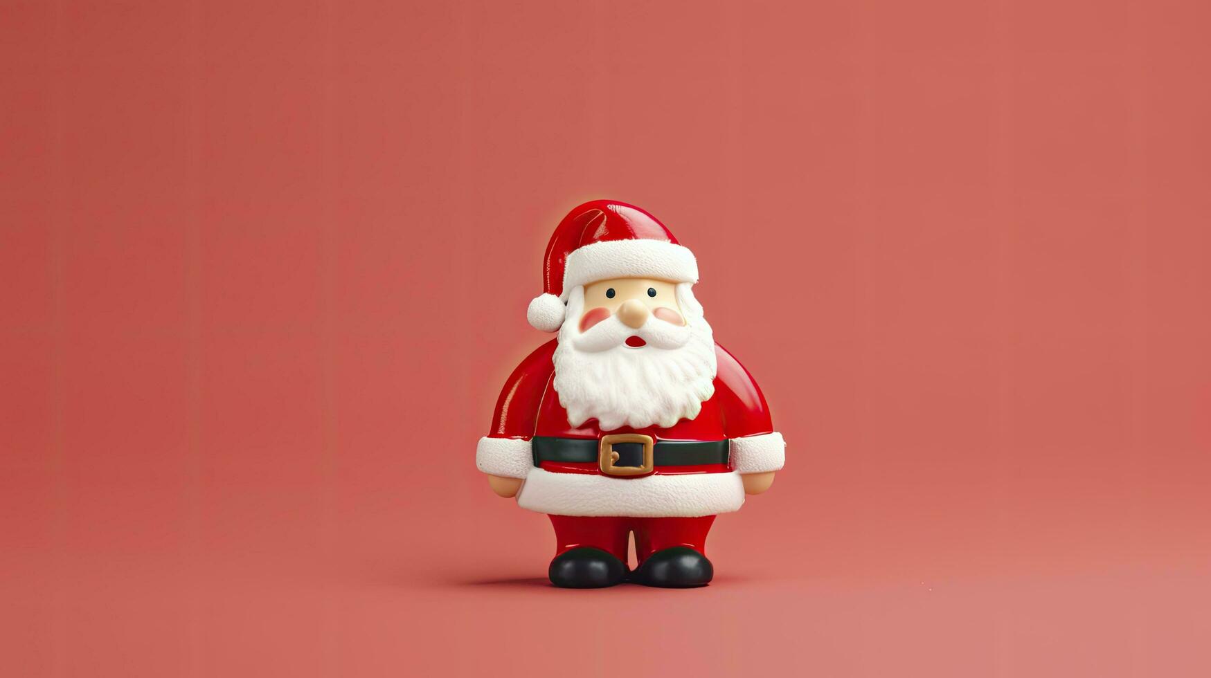 of Santa Claus Christmas crafts, AI Generated. photo