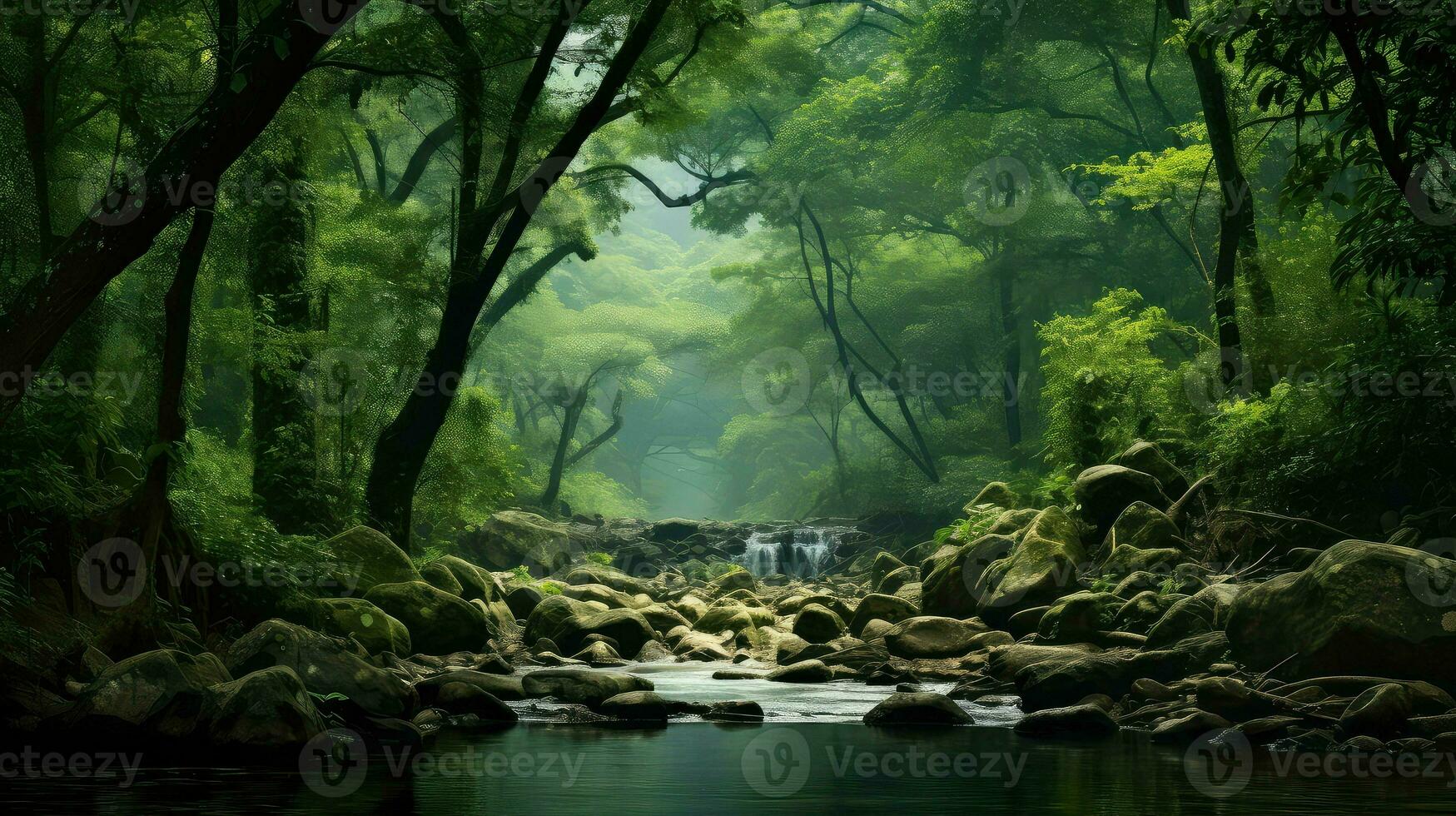 nature malawis rainforest lush ai generated photo