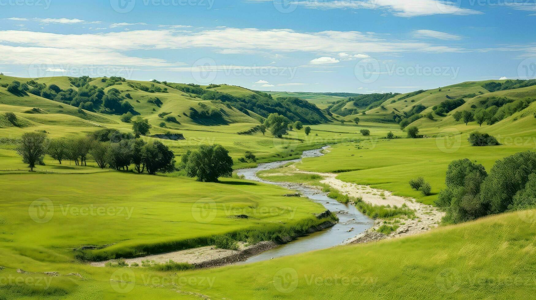 rural wisconsin driftless region ai generated photo