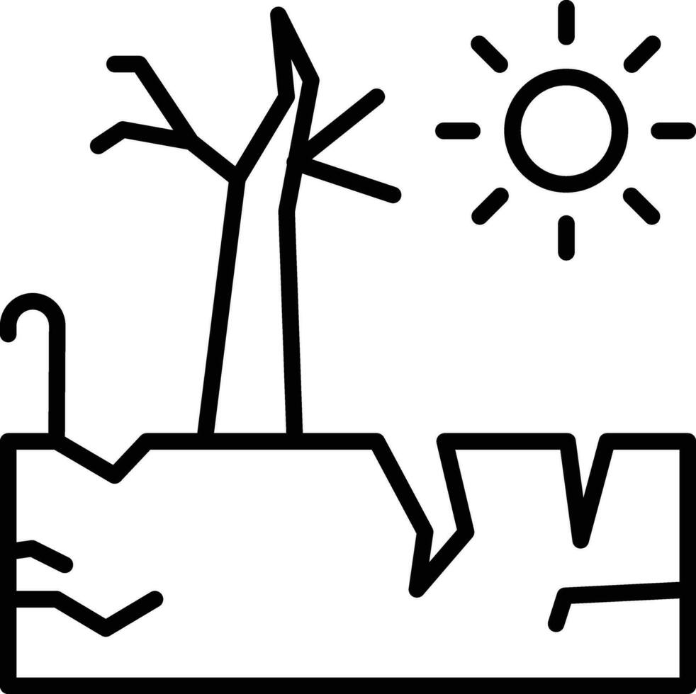 Drought Vector Icon