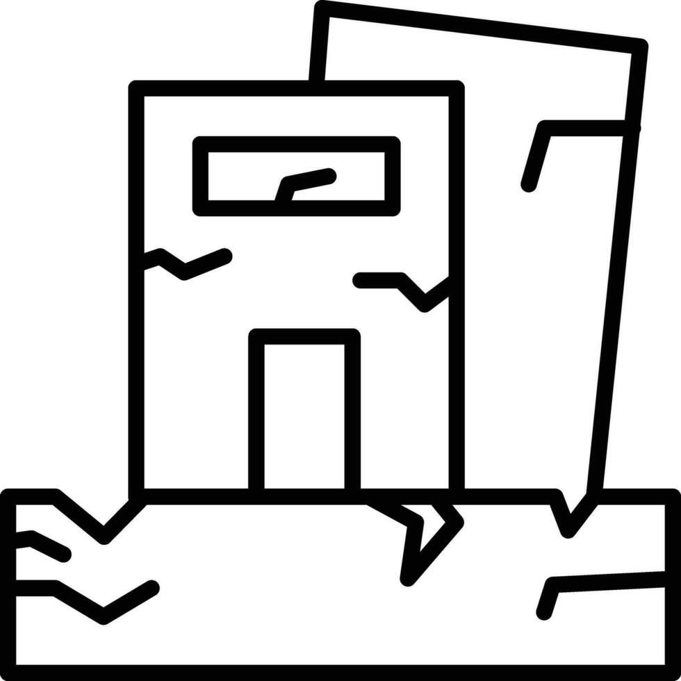 Earthquake Vector Icon