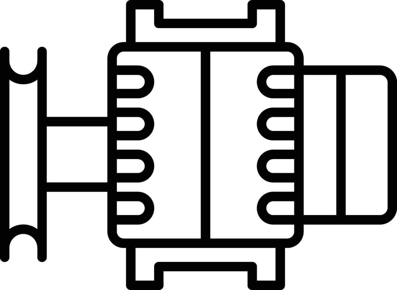 alternador vector icono