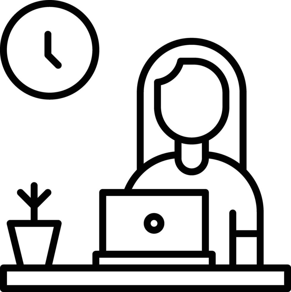 Office Worker Vector Icon