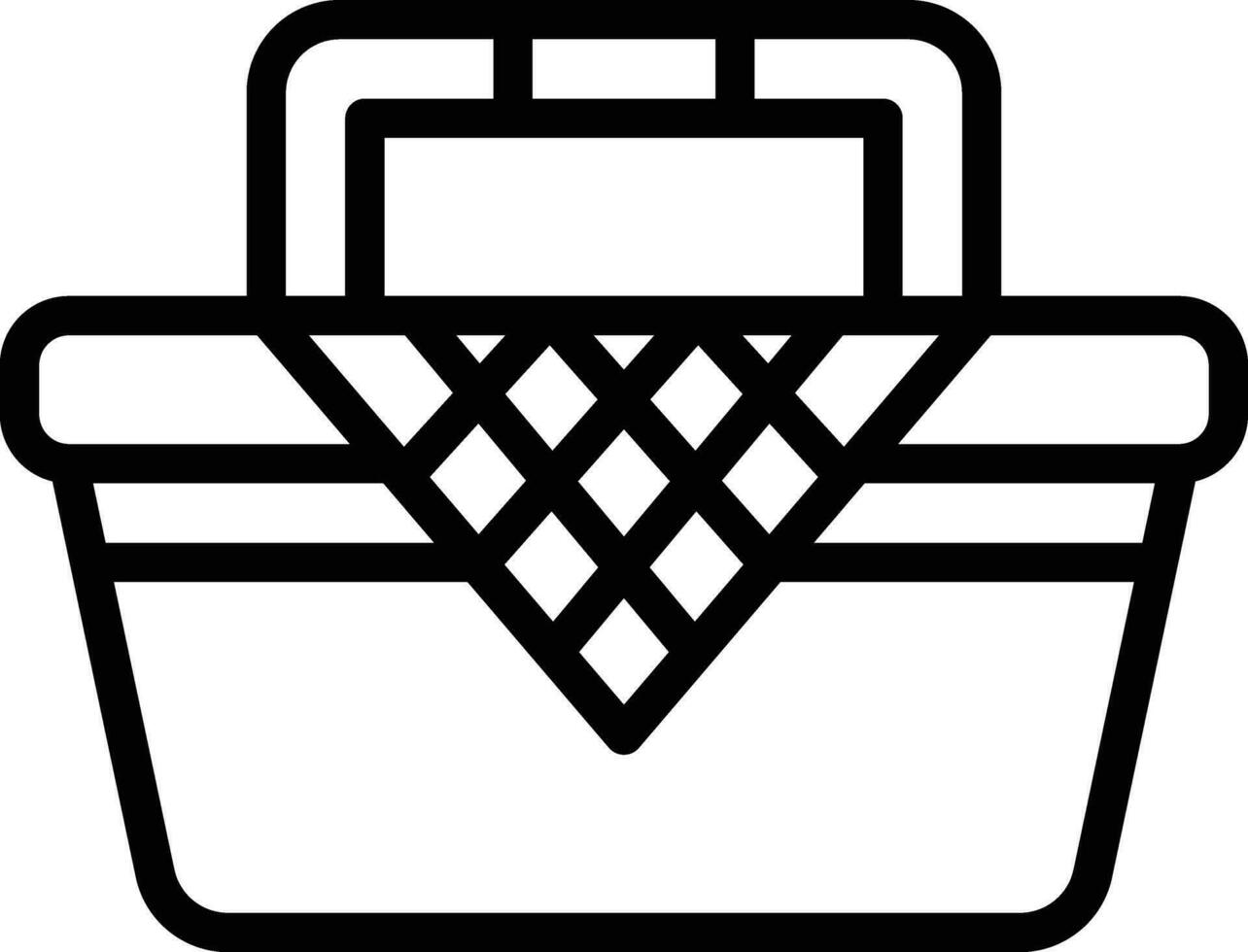 Picnic Basket Vector Icon