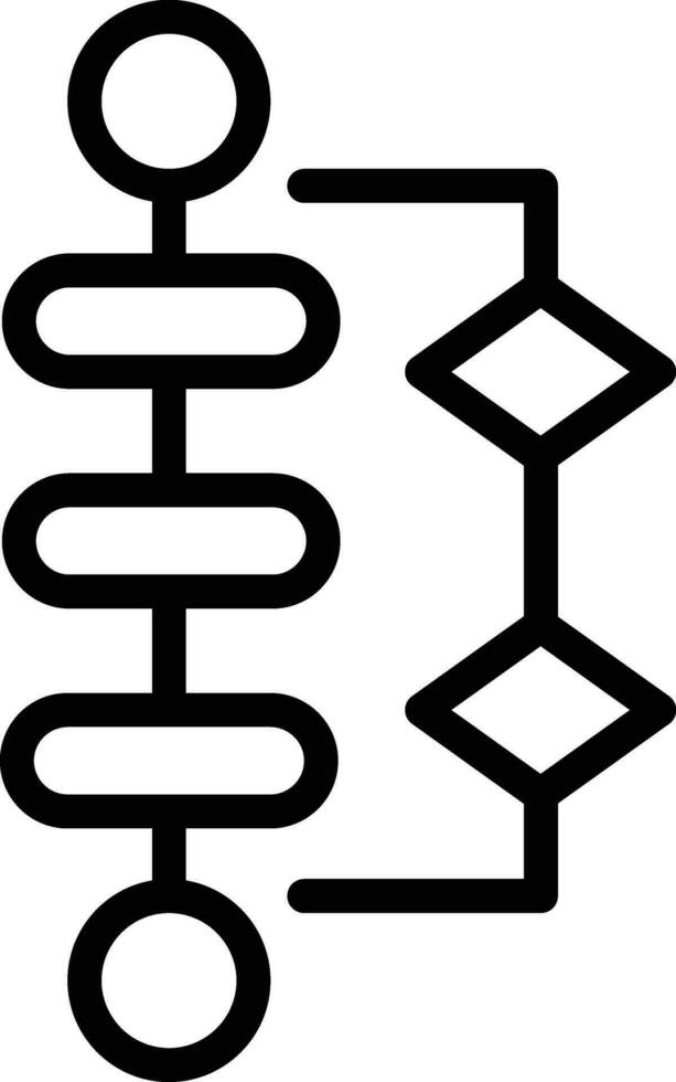 Process Mapping Vector Icon
