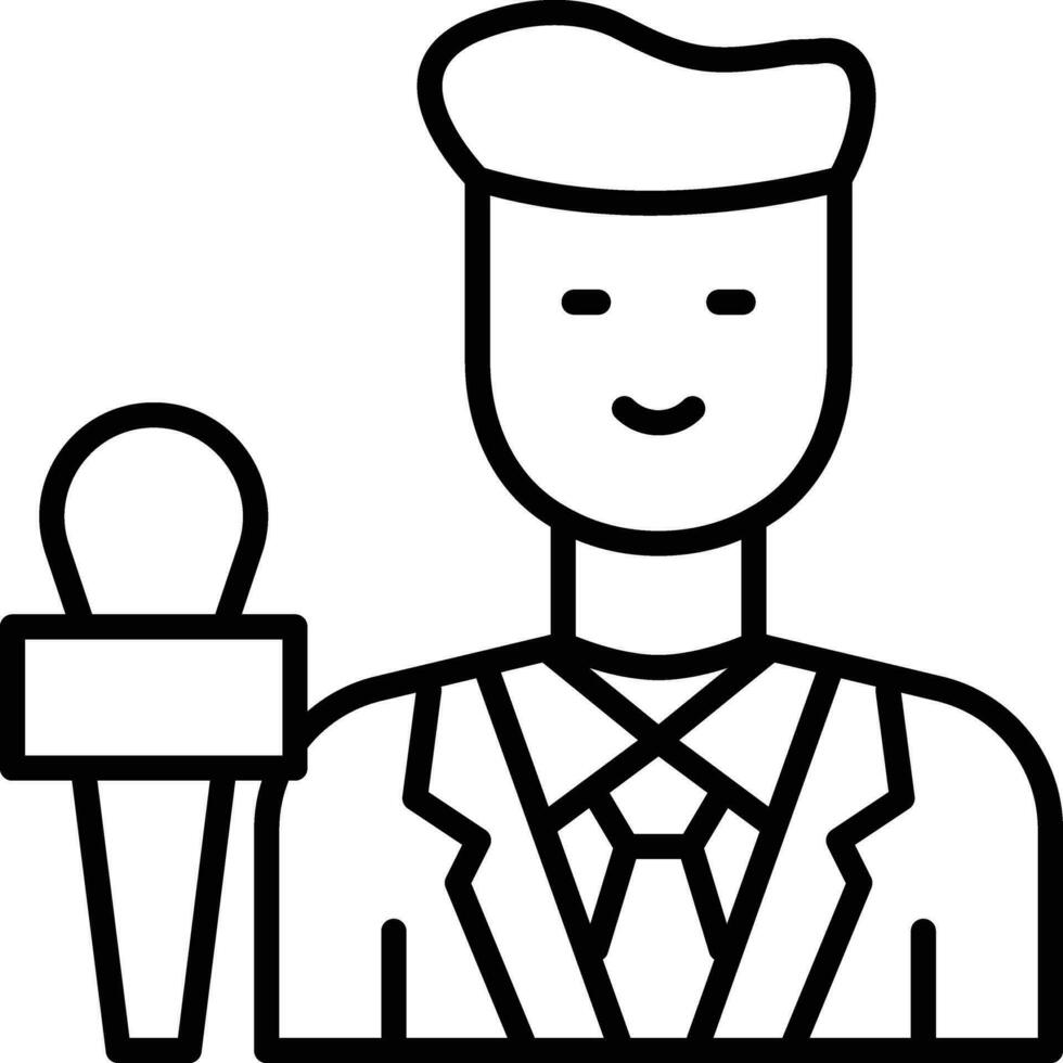 Reporter Vector Icon