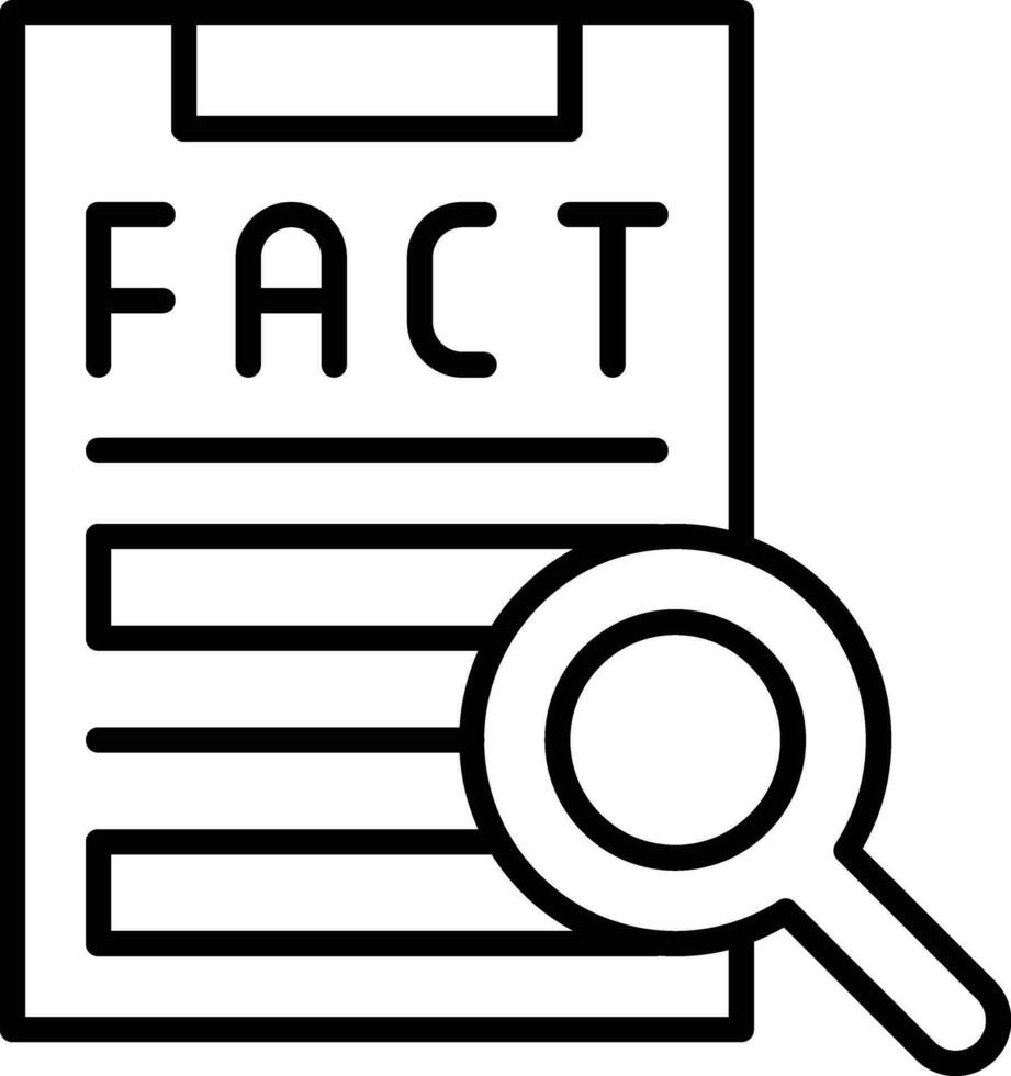 Fact Checker Vector Icon