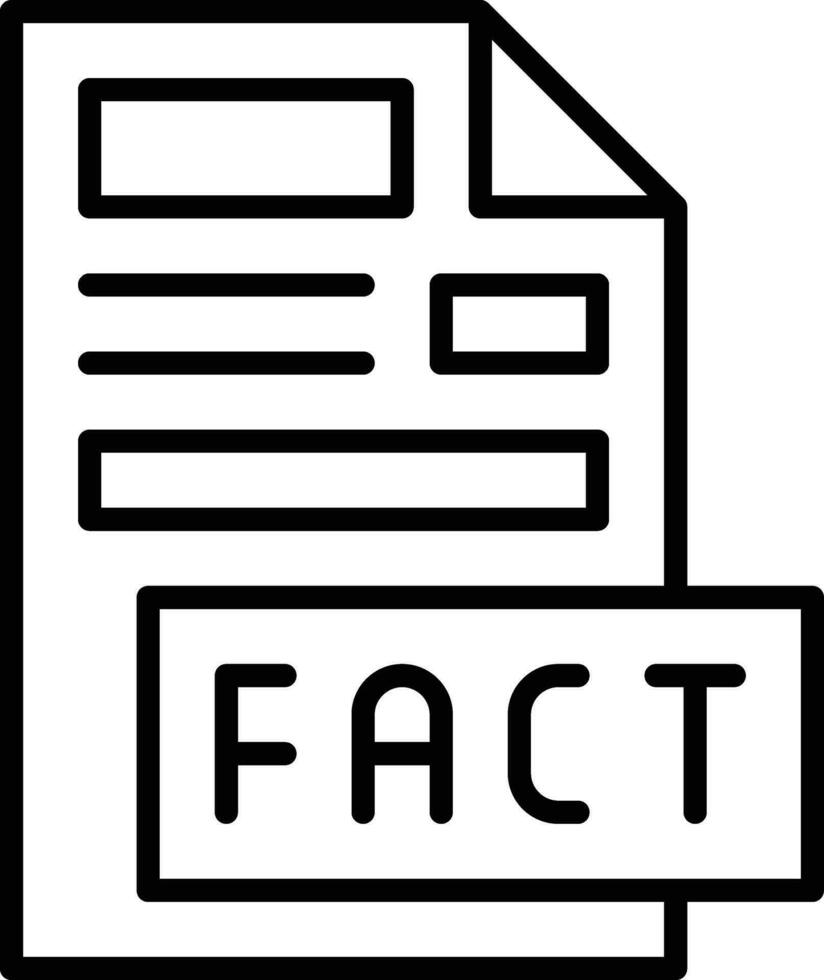 Fact Vector Icon