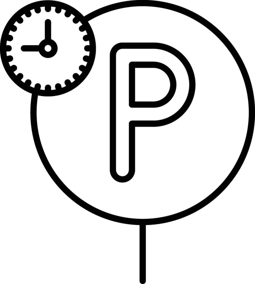 parque horas vector icono