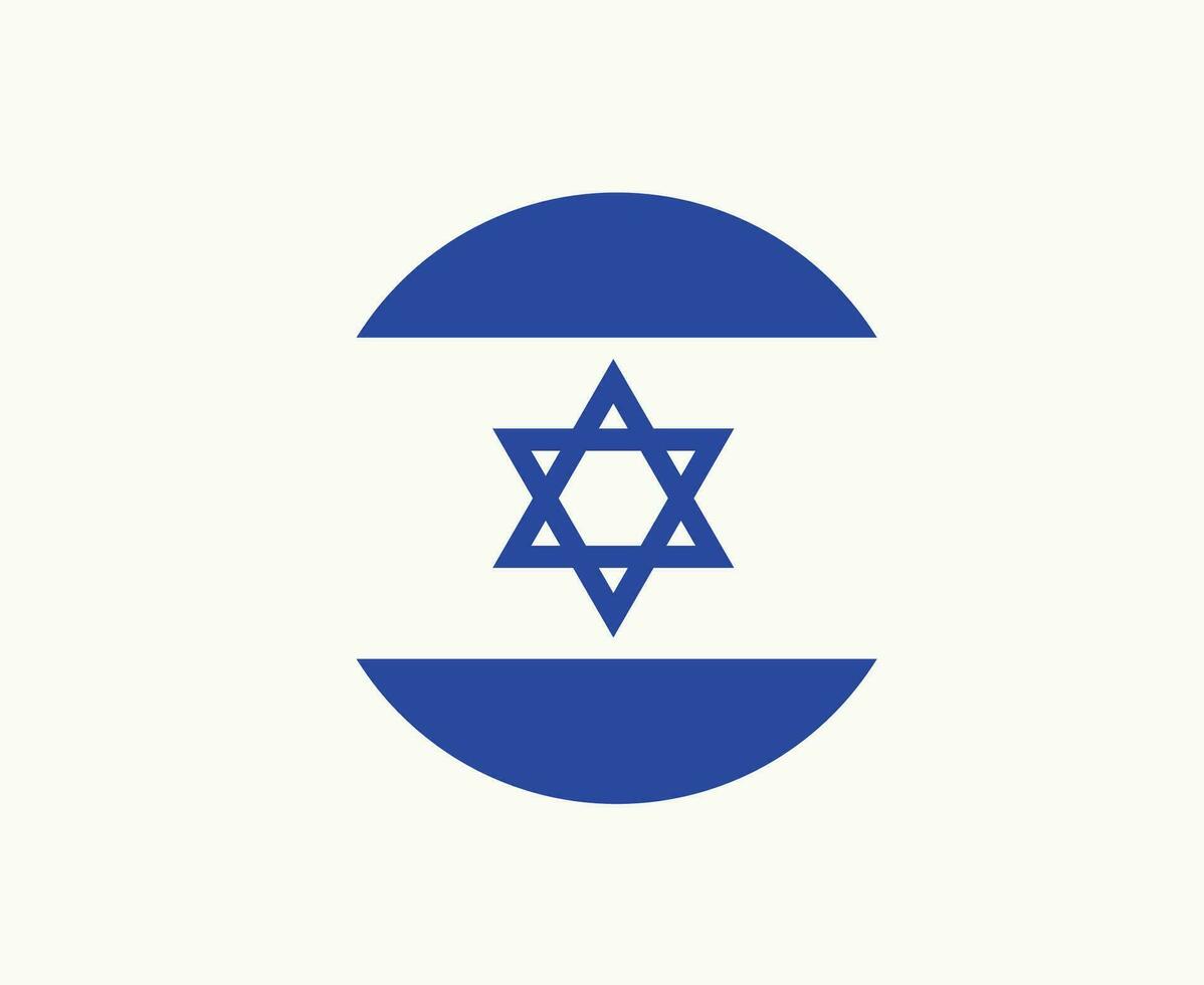 Israel bandera emblema símbolo medio este país icono vector ilustración resumen diseño elemento