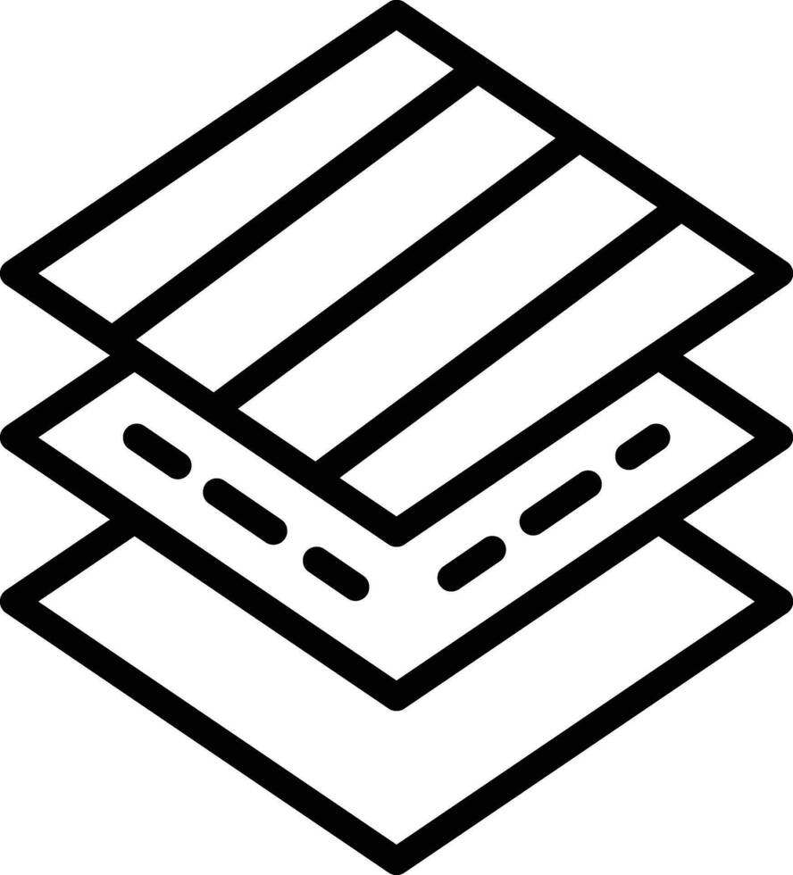 Fabric Layers Vector Icon
