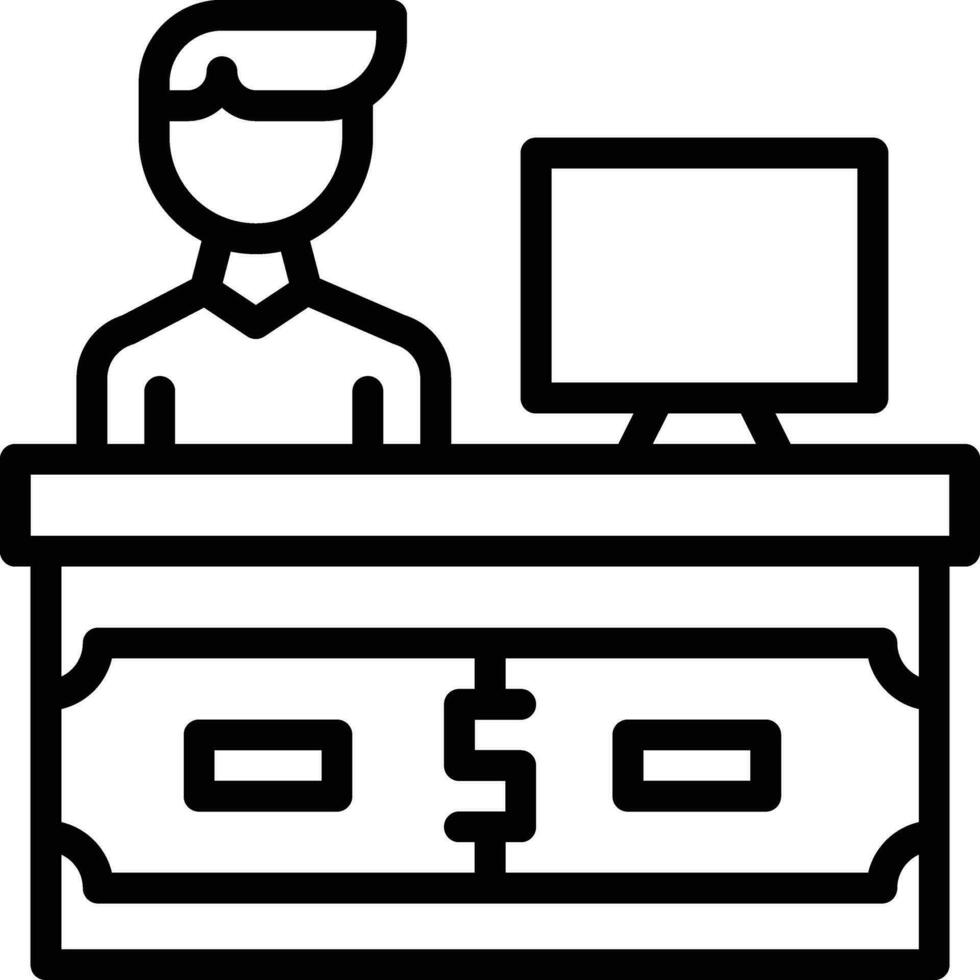 Cashier Vector Icon