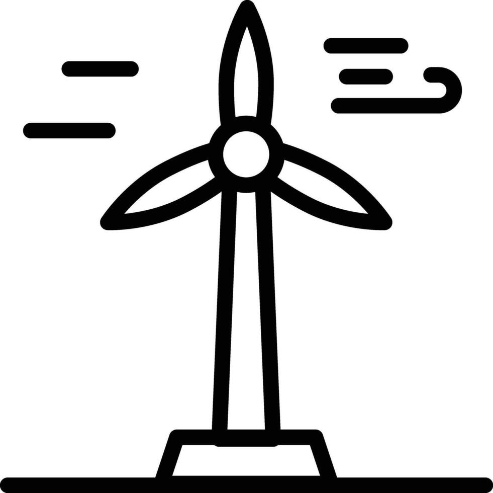 icono de vector de turbina de viento