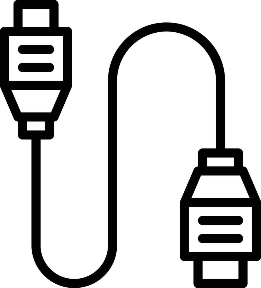 icono de vector de cable