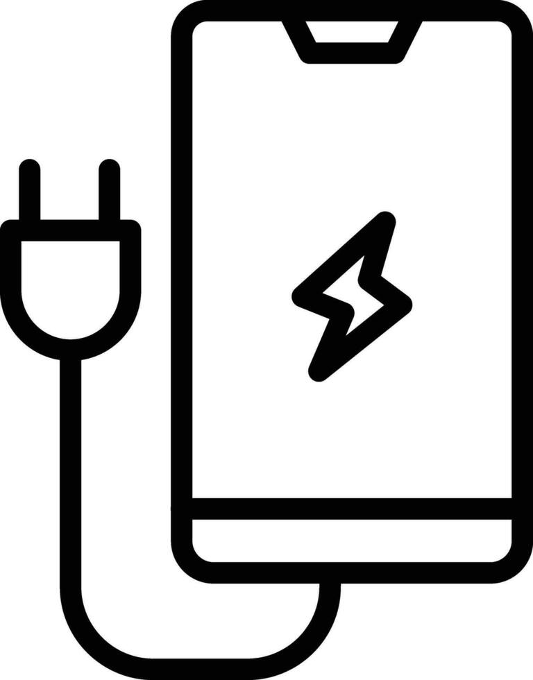 teléfono inteligente cargador vector icono