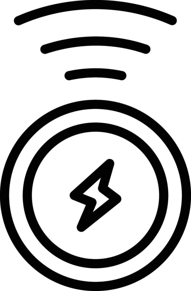 Wireless Charging Vector Icon