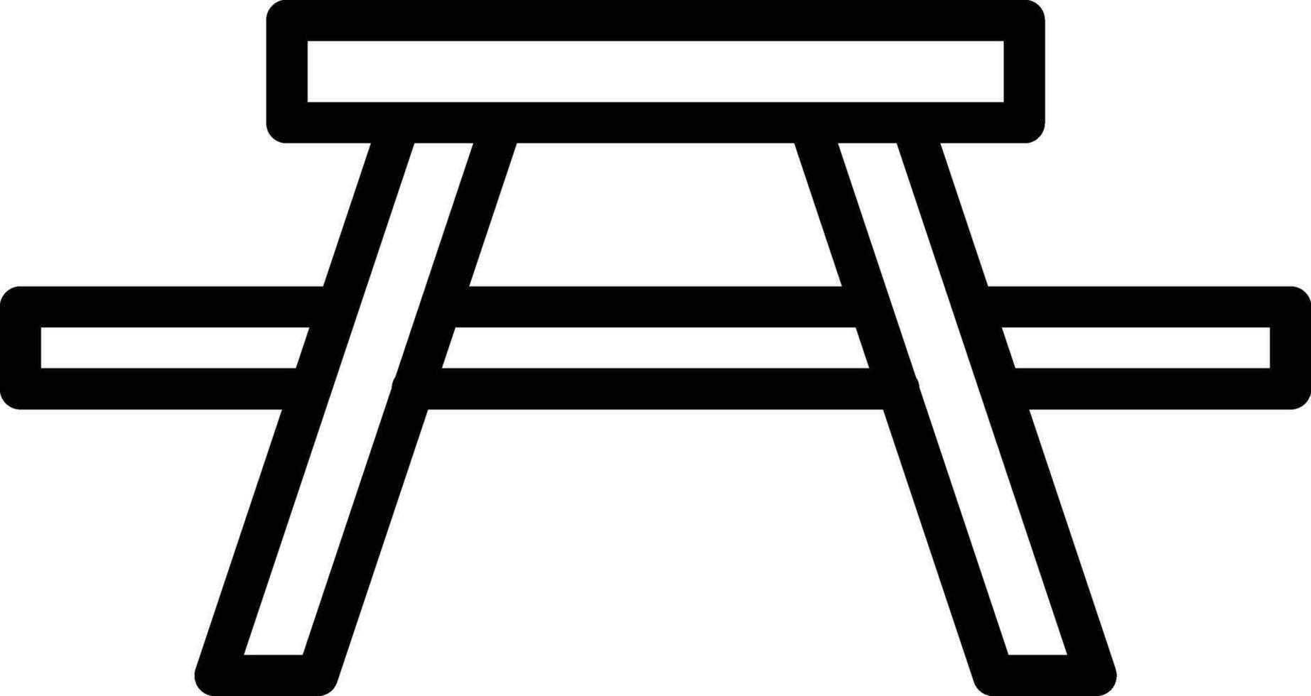 Picnic Table Vector Icon