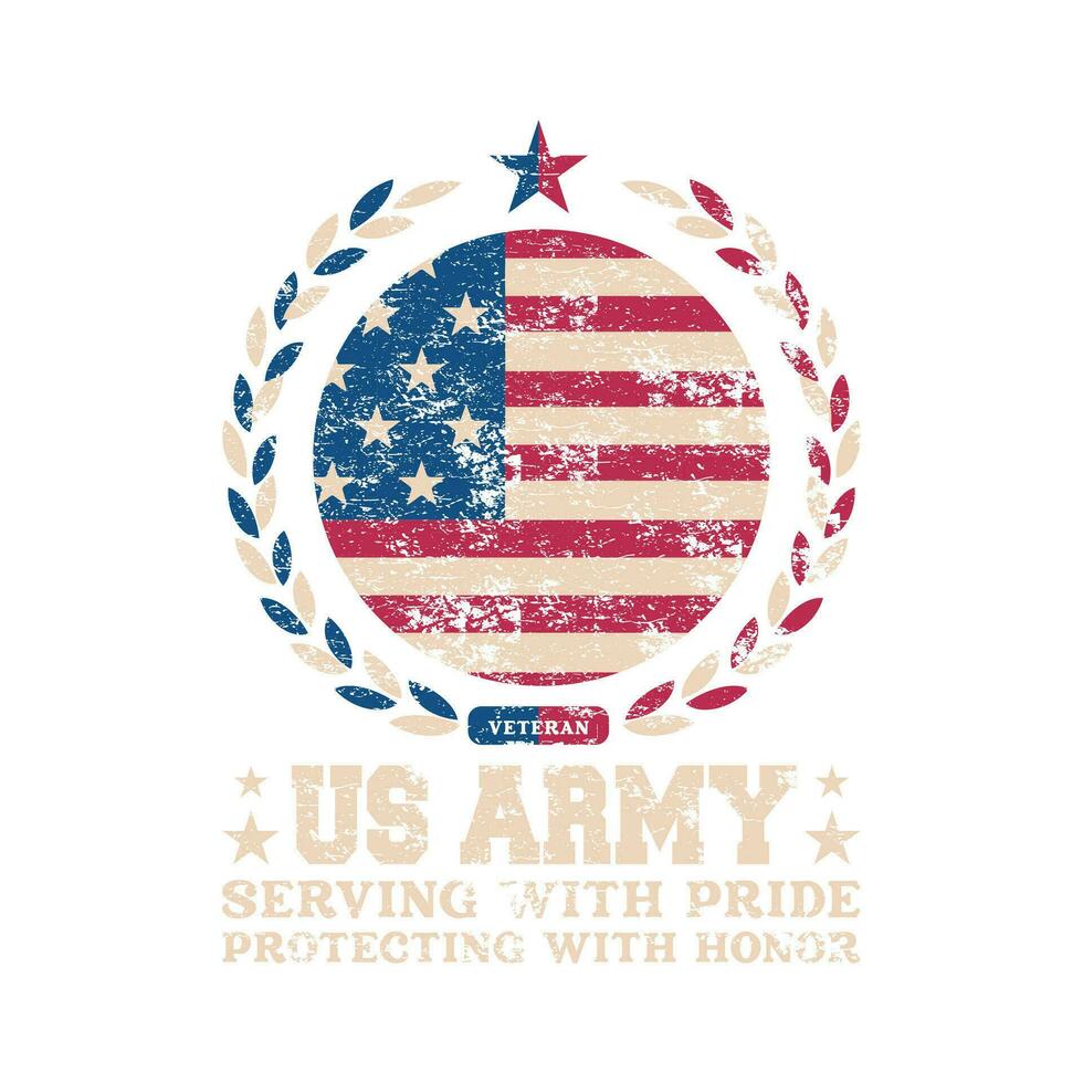 USA Veterans day t shirt design. Veterans Day is a federal holiday in the United States observed annually on November 11, for honoring military veterans of the United States Armed Forces. vector