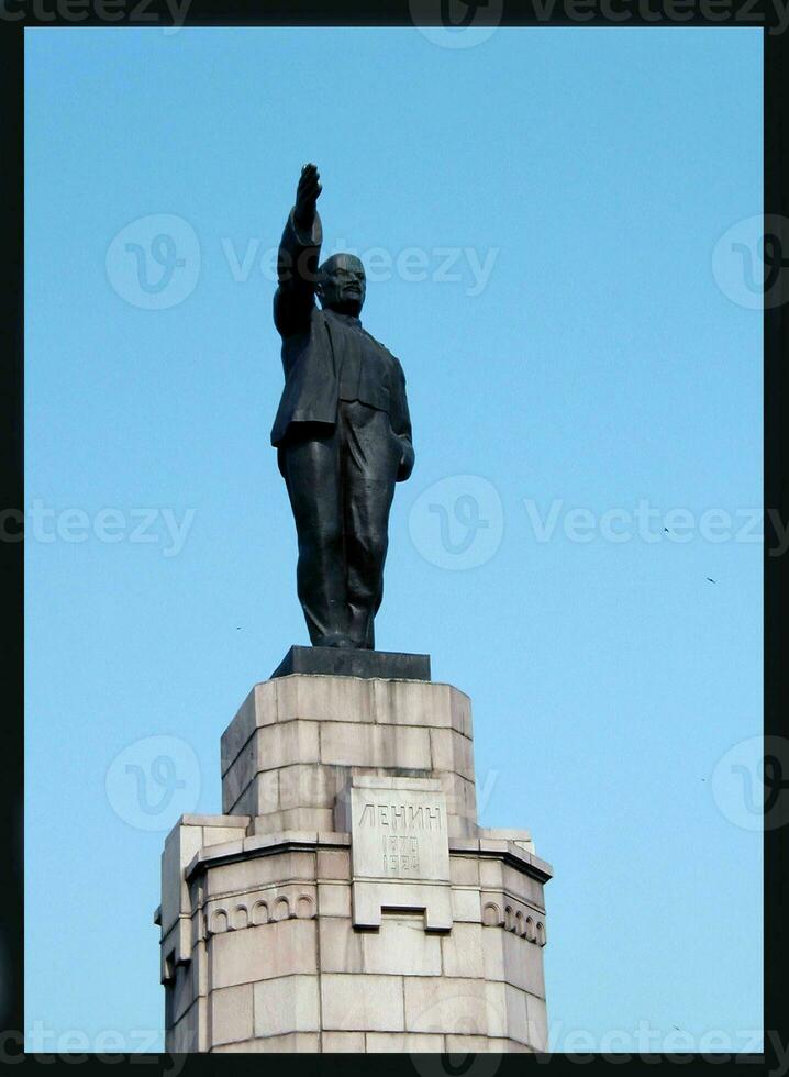 icónico Lenin estatua en kostromá, Rusia foto