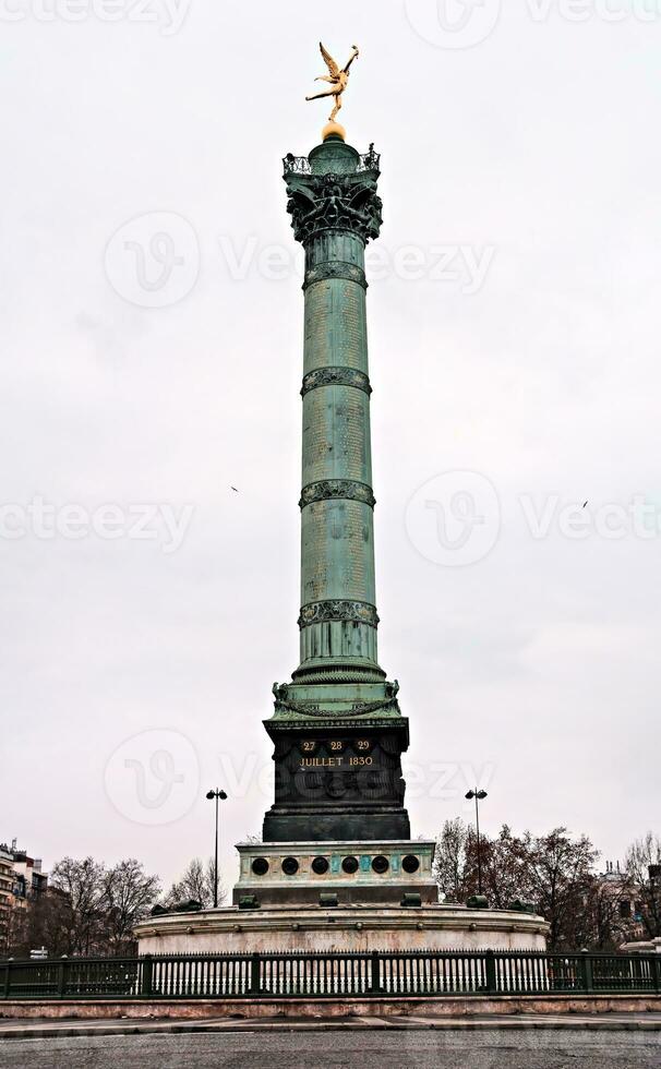 Iconic Column of Liberty at Place de La Bastille, Paris photo