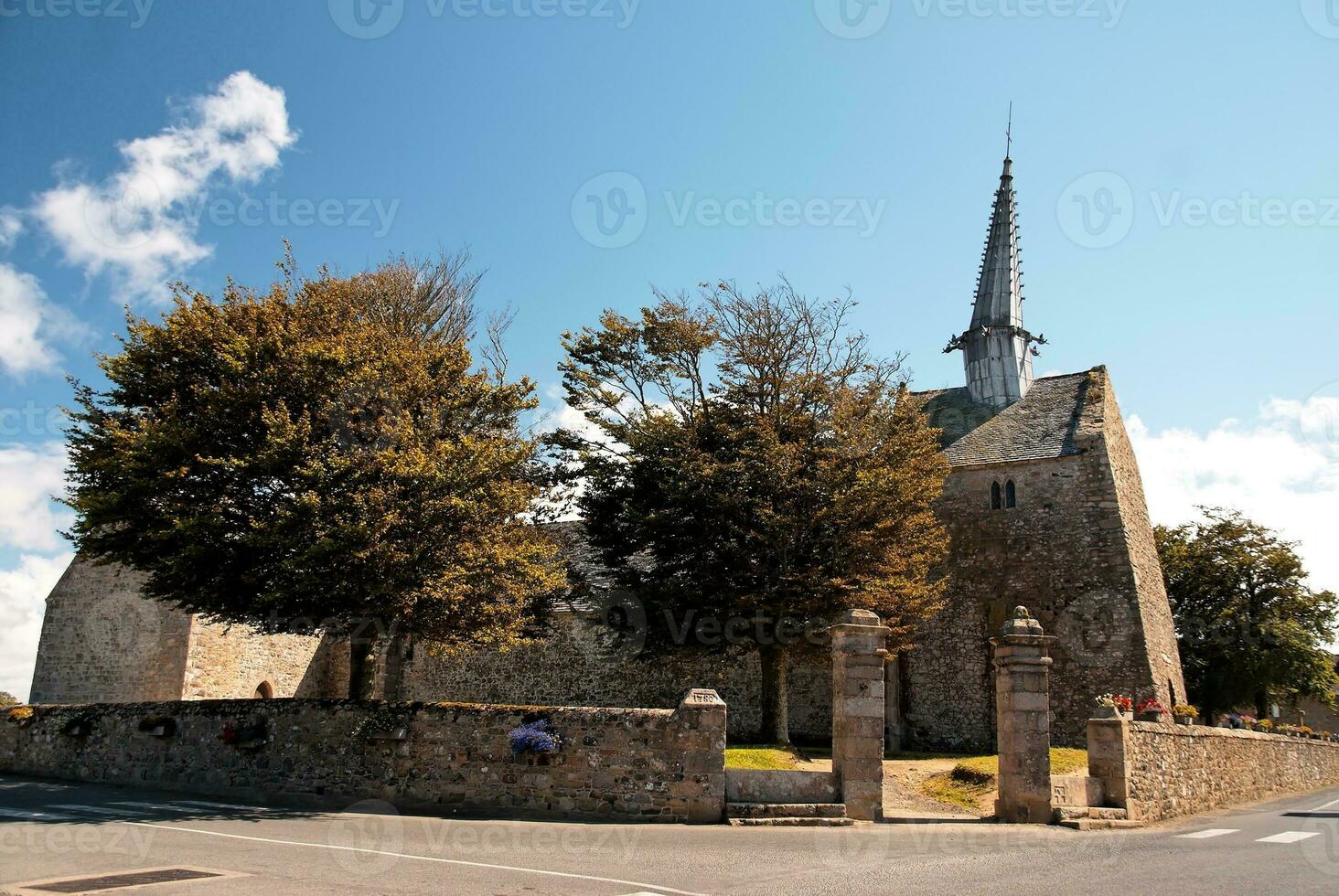 Santo agonía capilla en plougrescante, Bretaña, Francia foto