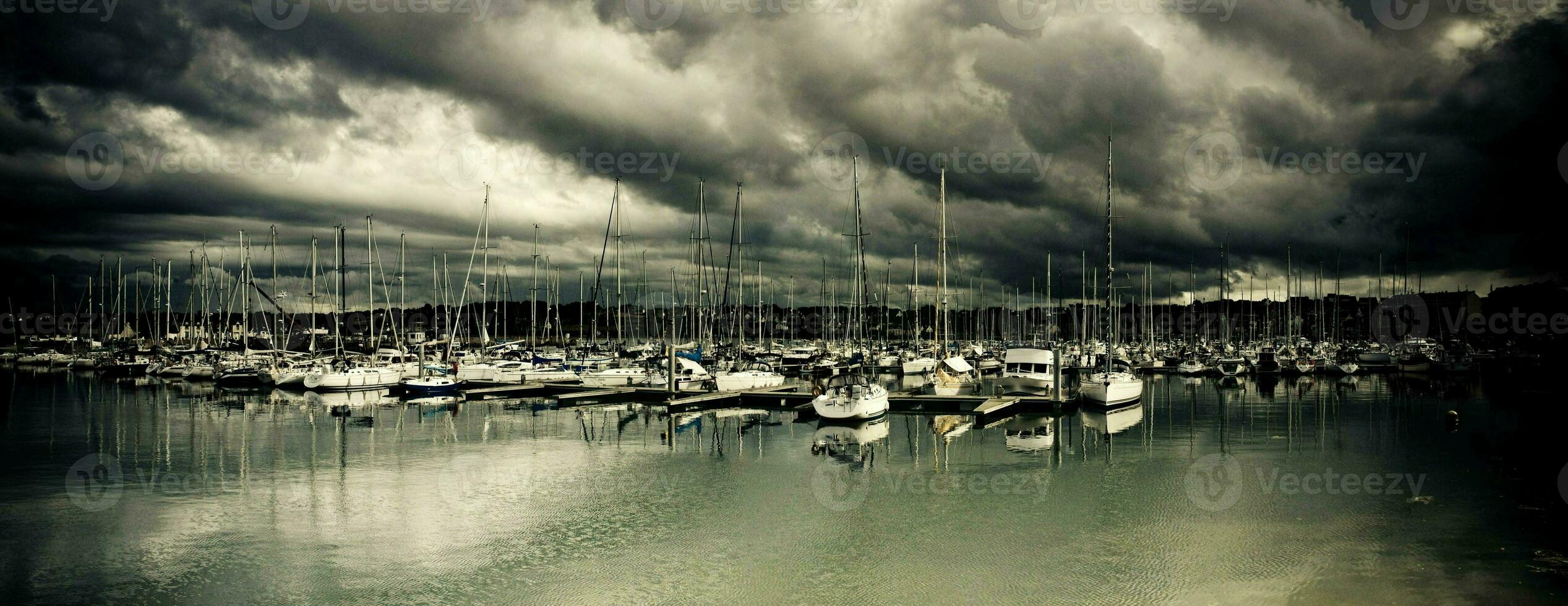 Dramatic Port de Perros Guirec, Brittany photo