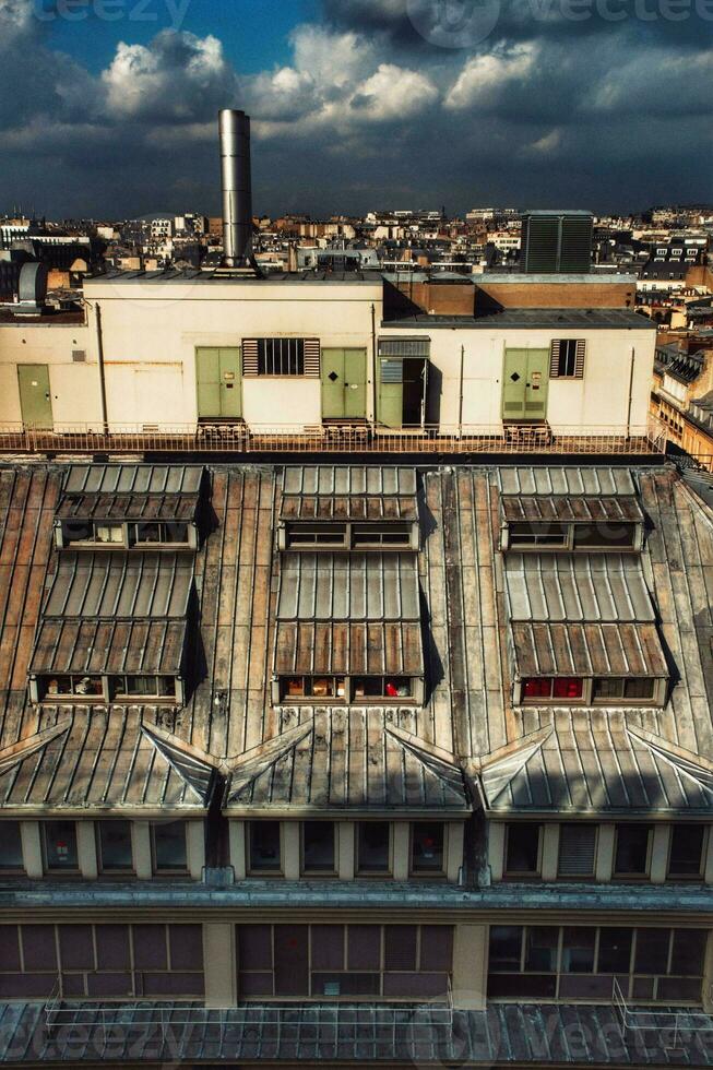 Parisian Rooftops Panorama photo