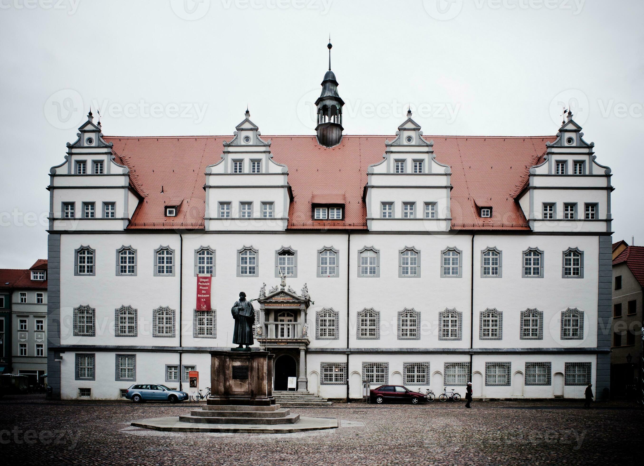 Historic Charm of Wittenberg Market Square Architecture in Saxe Anhalt