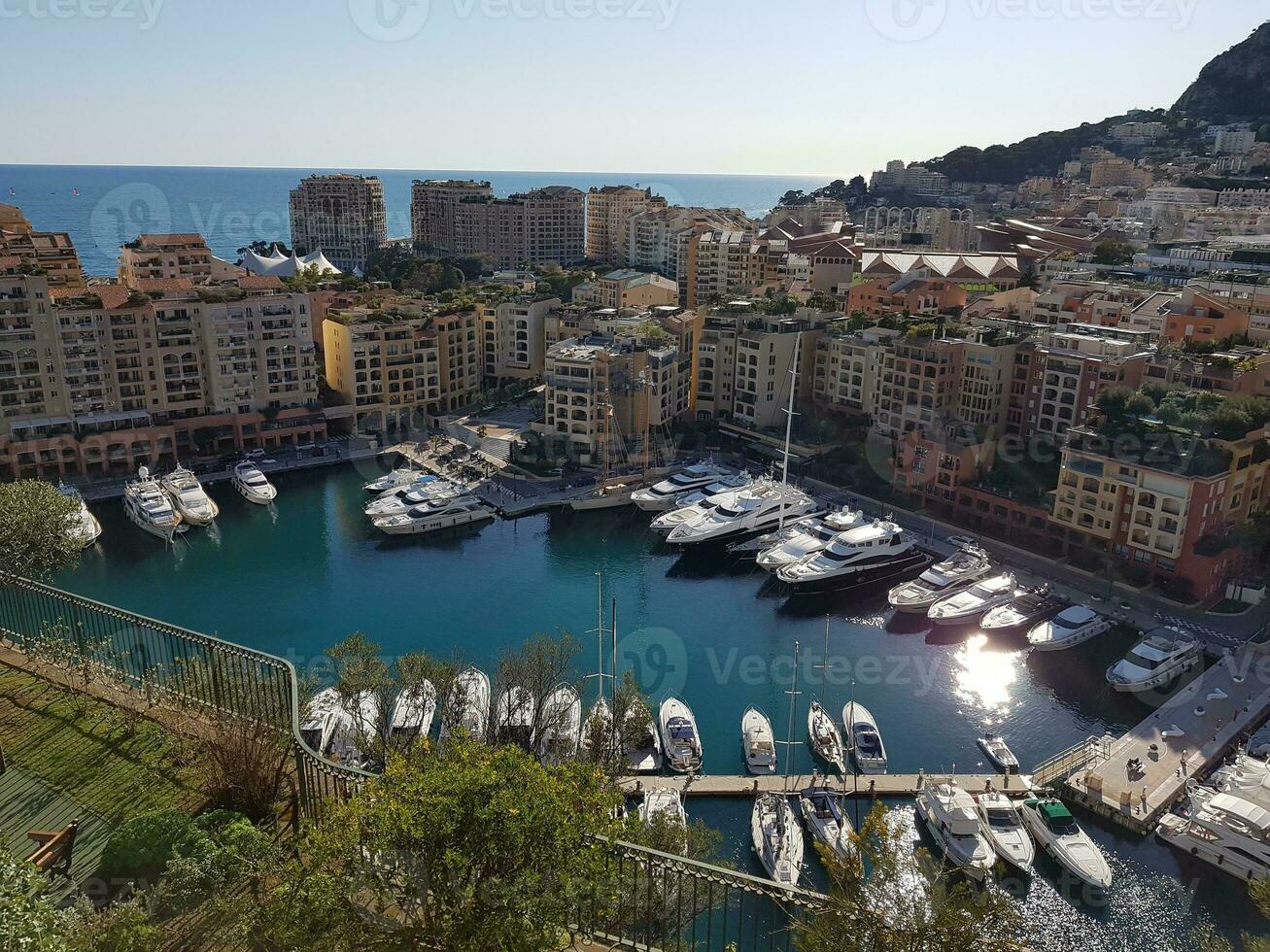 Aerial View of Monaco Harbor photo